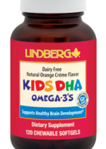 Kids DHA Omega-3's Chewable (Natural Orange Creme), 200 mg (per serving), 120 Softgels