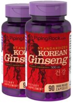Korean Ginseng (Panax Ginseng), 500 mg, 90 Quick Release Capsules, 2 Bottles