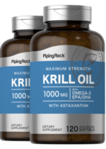 Krill Oil, 1000 mg, 120 Quick Release Softgels, 2 Bottles
