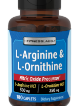 L-Arginine & Ornithine 500/250 mg, 180 Caplets