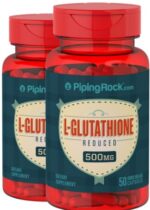 L-Glutathione (Reduced), 500 mg, 50 Quick Release Capsules, 2 Bottles