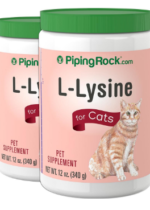 L-Lysine For Cats Powder, 12 oz (340 g) Bottle, 2 Bottles
