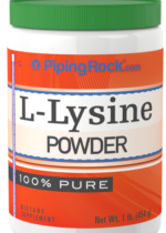 L-Lysine Powder, 1 lb (454 g) Bottle