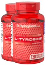 L-Tyrosine, 500 mg, 120 Quick Release Capsules, 2 Bottles