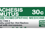 Lachesis Mutus 30c Homeopathic Formula for Hot Flashes Due to Menopause, 80 Pellets