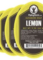 Lemon Glycerine Soap, 5 oz (141 g) Bar, 4 Bars