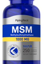 MSM + Sulfur, 1000 mg, 250 Quick Release Capsules