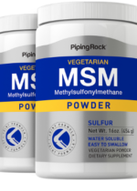 MSM + Sulfur Powder, 3000 mg (per serving), 16 oz (454 g) Bottles, 2 Bottles