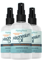 Pure Magnesium Oil, 8 fl oz (237 mL) Spray Bottle, 3 Spray Bottles