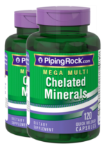 Mega Multi Chelated Minerals, 120 Quick Release Capsules, 2 Bottles
