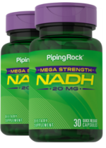 Mega Strength NADH, 20 mg, 30 Quick Release Capsules, 2 Bottles