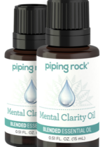 Mental Clarity Essential Oil (GC/MS Tested), 1/2 fl oz (15 mL) Dropper Bottle, 2 Dropper Bottles