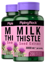 Milk Thistle Seed Extract, 3000 mg (per serving), 200 Quick Release Capsules, 2 Bottles