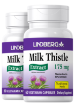 Milk Thistle Standardized Extract, 175 mg, 60 Vegetarian Capsules, 2 Bottles