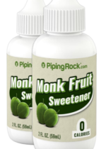 Monk Fruit Sweetener, 2 fl oz (59 mL) Bottle, 2 Bottles