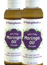 Moringa Oil 100% Pure Cold Pressed, 4 fl oz (118 mL) Bottles, 2 Bottles