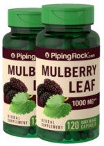 Mulberry Leaf, 1000 mg, 120 Quick Release Capsules, 2 Bottles