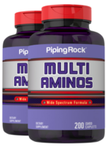 Multi Aminos, 1000 mg, 200 Coated Caplets, 2 Bottles
