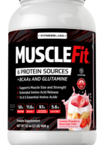 MuscleFit Protein Powder (Creamy Strawberry Shortcake Trifle), 2 lb (908 g)