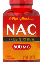N-Acetyl Cysteine (NAC), 600 mg, 250 Coated Caplets