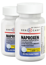 Naproxen Sodium 220mg, Compare to Aleve , 50 Tablets, 2 Bottles