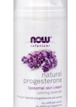Natural Progesterone Liposomal Skin Cream (Calming Lavender), 3 oz (85 g) Pump Bottle