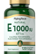 Natural Vitamin E plus Mixed Tocopherols, 1000 IU, 120 Quick Release Softgels