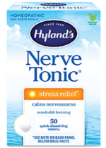 Nerve Tonic Homeopathic Formula for Stress Relief & Nervousness, 500 Tablets
