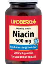 Niacin (Prolonged Release), 500 mg, 250 Vegetarian Tablets