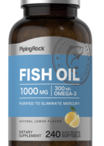 Omega-3 Fish Oil Lemon Flavor, 1000 mg, 240 Quick Release Softgels