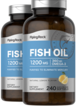 Omega-3 Fish Oil Lemon Flavor, 1200 mg, 240 Quick Release Softgels, 2 Bottles