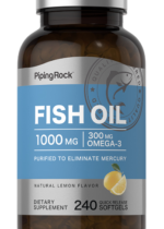 Omega-3 Fish Oil Lemon Flavour, 1000 mg, 240 Quick Release Softgels