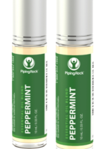 Peppermint Essential Oil Roll-On Blend, 10 mL (0.33 fl oz) Roll-On, 2 Roll-On Bottles
