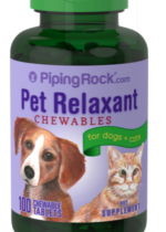 Pet Relaxant for Dogs & Cats, 100 Chewable Tablets