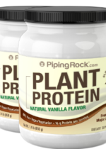 Plant Protein (Pea) Natural Vanilla Flavor, 23 oz (650 g) Bottle, 2 Bottles