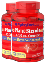 Plant Sterols Complex Beta Sitosterol, 1200 mg (per serving), 120 Quick Release Capsules, 2 Bottles