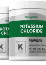 Potassium Chloride Powder, 408 mg, 16 oz (454 g) Bottle, 2 Bottles