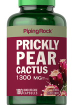 Prickly Pear Nopal Cactus (Opuntia ficus-indica), 1300 mg (per serving), 180 Quick Release Capsules
