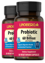 Probiotic 60 Billion with Prebiotic, 50 Vegetarian Capsules, 2 Bottles