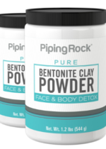 Pure Bentonite Clay Powder, 1.2 lbs (544 g) Bottle, 2 Bottles