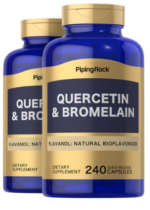 Quercetin Plus Bromelain, 400 mg (per serving), 240 Quick Release Capsules, 2 Bottles