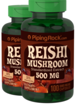 Reishi Mushroom Extract (Standardized), 500 mg, 100 Quick Release Capsules, 2 Bottles