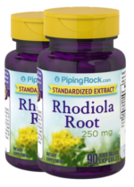 Rhodiola Rosea Standardized Extract, 250 mg, 90 Quick Release Capsules, 2 Bottles
