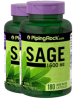 Sage, 1600 mg, 180 Quick Release Capsules, 2 Bottles