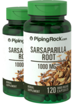 Sarsaparilla Root, 1000 mg, 120 Quick Release Capsules, 2 Bottles