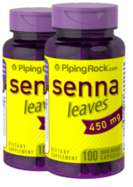 Senna Leaves, 450 mg, 100 Quick Release Capsules, 2 Bottles