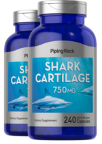 Shark Cartilage, 750 mg, 240 Quick Release Capsules, 2 Bottles
