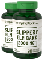 Slippery Elm Bark, 2000 mg, 200 Quick Release Capsules, 2 Bottles