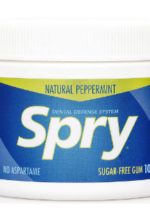 Spry Peppermint Chewing Gum, 100 Pieces