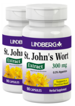 St. John's Wort Standardized Extract, 300 mg, 90 Capsules, 2 Bottles